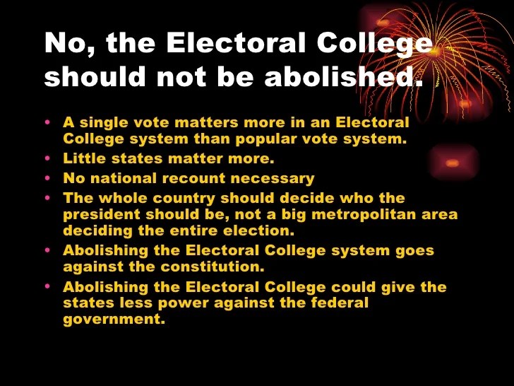 Should the electoral college be abolished dbq answer key pdf